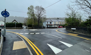 Raised roundabout - after