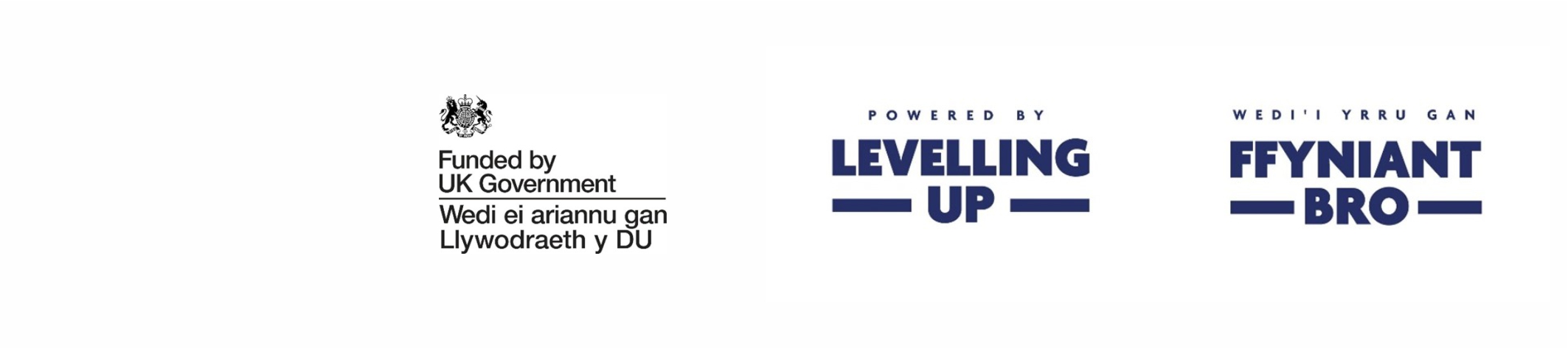 Funded by UK Government and Powered by Levelling Up logos