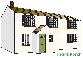 Diagram showing an acceptable well constructed porch