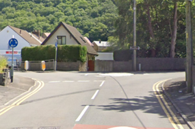 Raised roundabout - before