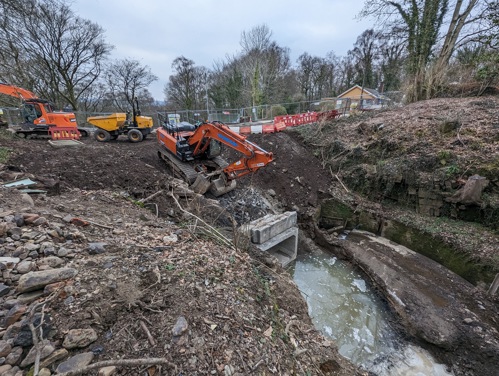Digger at work