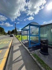 Tonna Uchaf bus stop - after